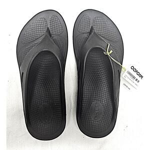 NEW OOFOS Original Sandals Recovery Black US Size Men 11 Women 13